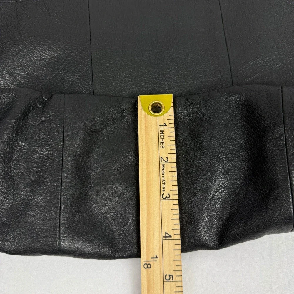 DAY & MOOD Black Leather Sling Hobo Shoulder Bag‎